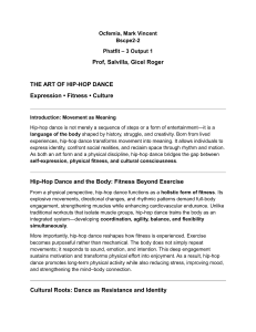 The Art of Hip-Hop Dance: Expression, Fitness, and Culture