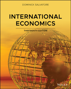 International Economics 13th Edition by Dominick Salvatore - Textbook Preface