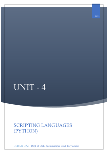 Python Scripting & File Handling Guide