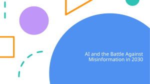 AI & Misinformation in 2030: Crisis, Solution, and Responsibility