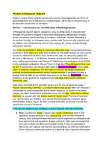 Paxton's 5 Stages of Fascism: Defining a Complex Political Phenomenon