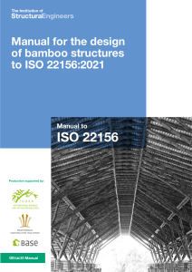 Manual for Bamboo Structure Design to ISO 22156:2021
