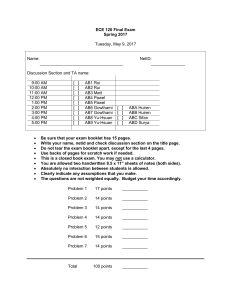 ECE 120 Final Exam 2017