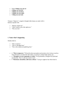 Coping with Negative Thoughts & Anxiety: A Guide for Psychedelic Use