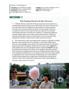 Why Studying Abroad Is the Best Classroom