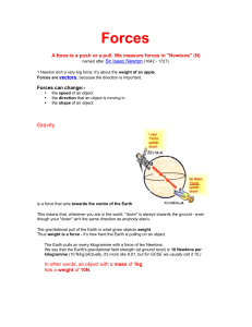 Physics: Forces, Gravity & Newton's Laws