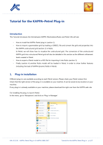 KAPPA-Petrel Plug-in Tutorial
