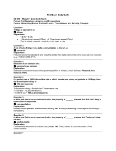 CS 645 Final Exam Study Guide