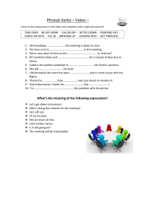 Phrasal Verbs & Expressions Worksheet | English Language Learning