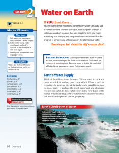 Water on Earth - Middle School Textbook