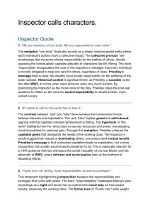 An Inspector Calls Quotes Analysis
