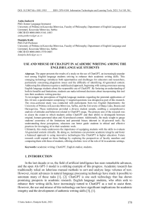 ChatGPT in Academic Writing: Student Use & Misuse