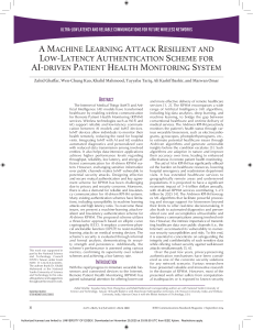 Low-Latency Authentication for AI Health Monitoring