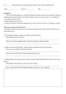 Van de Graaff Generator Physics Worksheet