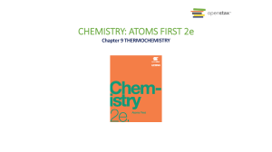 Chemistry: Atoms First 2e - Chapter 9 Thermochemistry