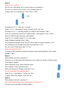 COLREGs Rules 13-19 Study Guide