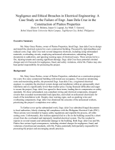 Electrical Engineering Negligence Case Study