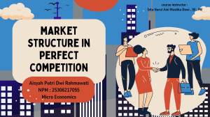 Market Structure in Perfect Competition