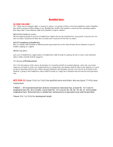 Bundled Bars in Concrete: Code Provisions (IS, ACI, AS3600, PCA)
