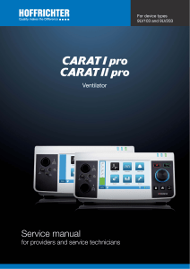 CARAT I/II pro Ventilator Service Manual