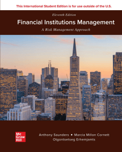 Financial Institutions Management: Risk Management Approach Textbook