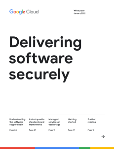 Software Supply Chain Security White Paper