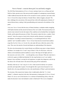 Next to Normal Musical Analysis Essay