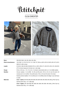 Olga Sweater Knitting Pattern