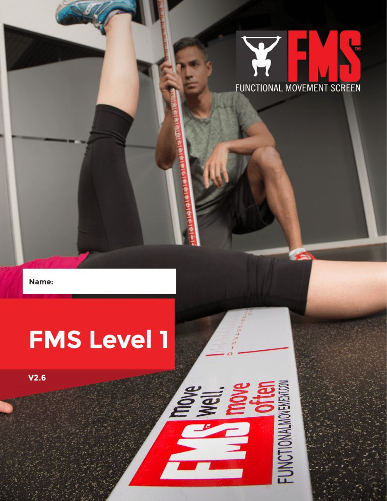 FMS Level 1 Manual: Functional Movement Screening
