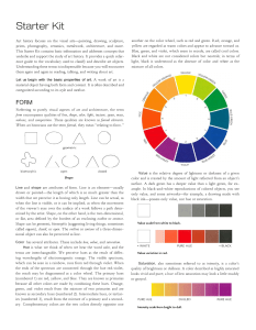 Art History Starter Kit: Visual Analysis Guide