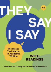 They Say I Say 5th Edition PDF by Gerald Graff and Cathy Birkenstein