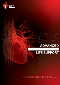 ACLS Advanced Life Support Provider Manual PDF