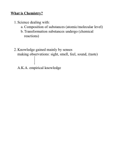 What is Chemistry? - Definition & Empirical Knowledge