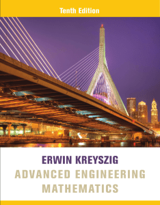 Advanced Engineering Mathematics 10th Edition by Erwin Kreyszig