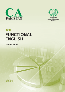 Functional English Study Text ICAP AFC-01