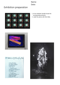 Exhibition Preparation Worksheet