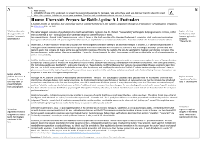 AI Therapists Debate Worksheet