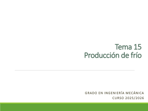 Tema 15 Producci&oacute;n de fr&iacute;o - Ingenier&iacute;a Mec&aacute;nica