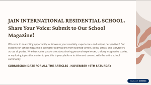School Magazine Submission Guide
