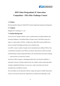 Multi-FPGA Routing Algorithm Design