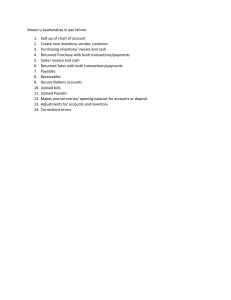 Accounting Basics: Chart of Accounts to Journal Entries