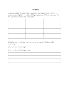 Lord of the Flies Island Imagery Worksheet