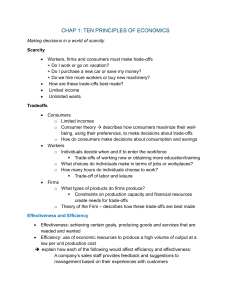 Principles of Economics: Scarcity & Choice