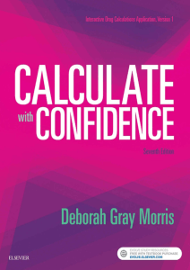 Calculate with Confidence 7th Edition PDF