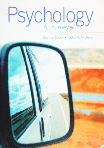 Psychology A Journey 5th Edition PDF Textbook