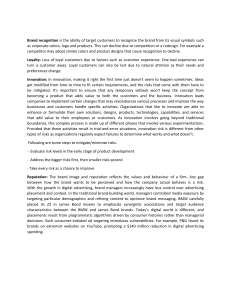 Brand and Business Risk Management