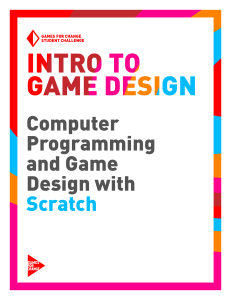 Intro to Game Design with Scratch