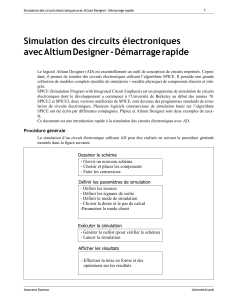 D&eacute;marrage rapide Altium Designer : Simulation de circuits &eacute;lectroniques
