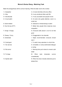 Movie & Series Slang Matching Task