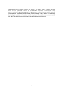 Penetration Test Report: File Upload Vulnerability